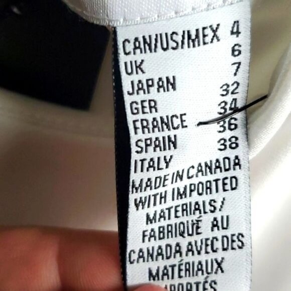 Joseph Ribkoff Lined Black & White Sleeveless Event Sz. 8 Dress w Pockets - Picture 6 of 7